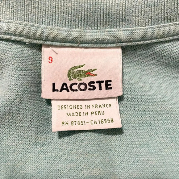Lacoste Mens Shirt Size 9 Polo Shirt - Picture 3 of 16